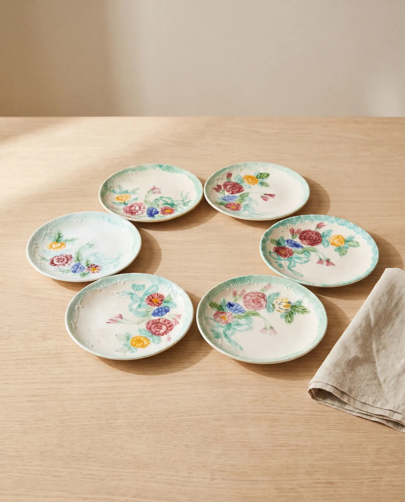 Assiettes anciennes Salins, modèle Ninon