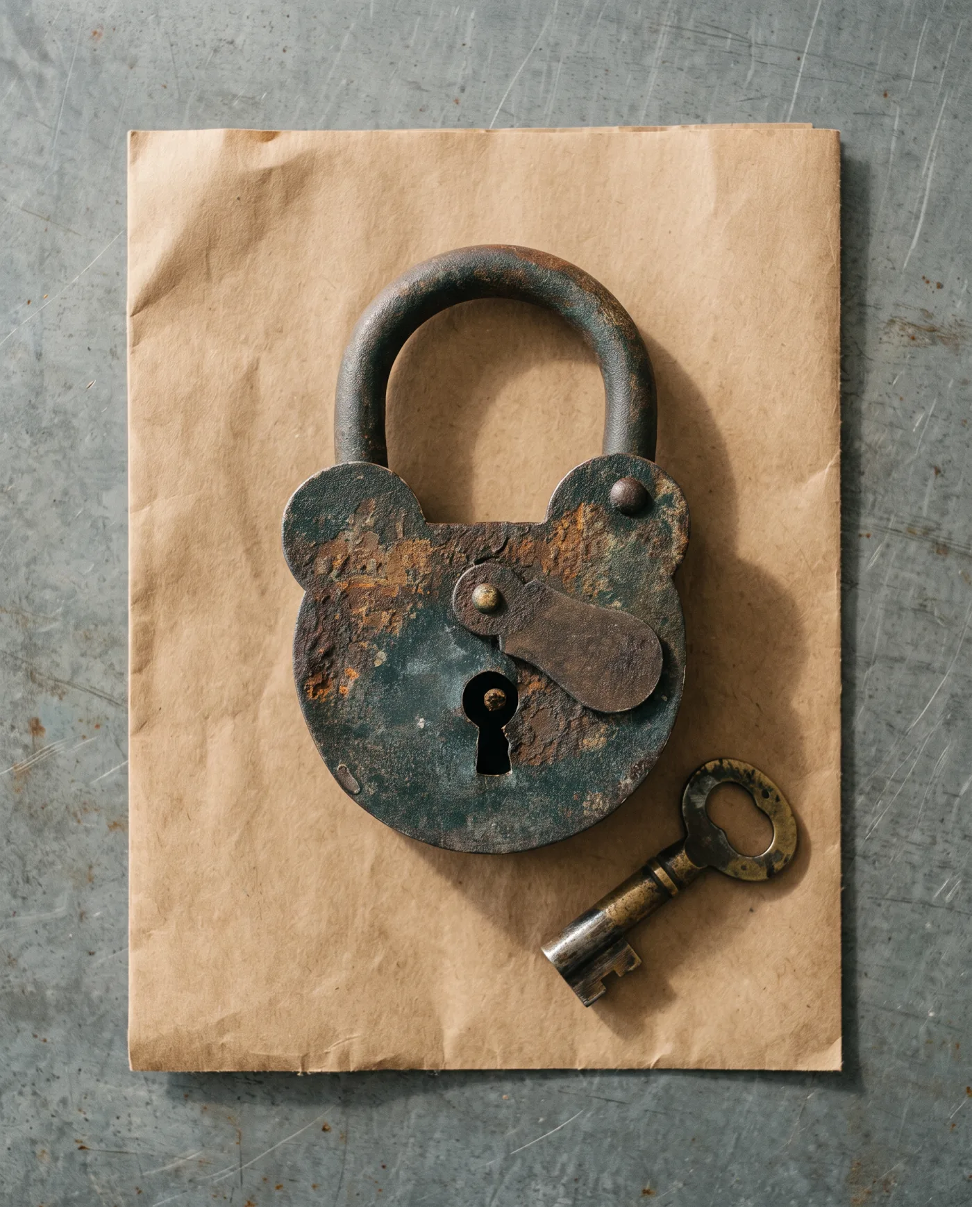 Cadenas FTH Unis France n° 42G et sa clef